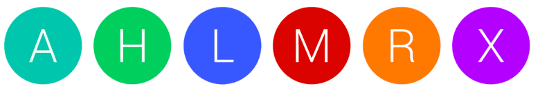 een gekleurde cirkel met de eerste letter van je voornaam