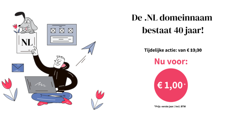 De .nl domeinnaam bestaat 40 jaar!
