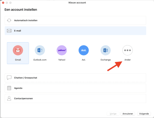 E-mail instellen in eM Client | Hosting.NL