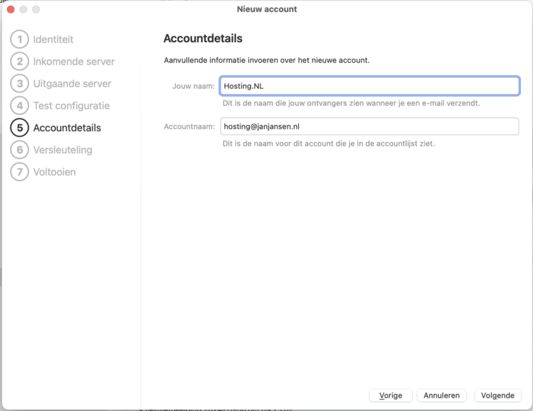 E-mail instellen in eM Client | Hosting.NL